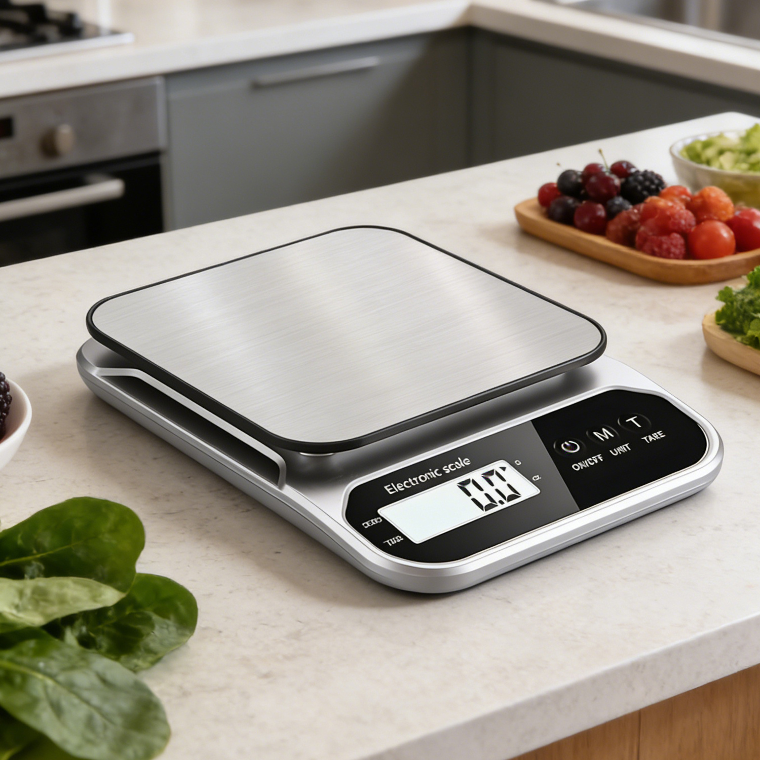 TEMU Balance de cuisine numérique 10kg/1g haute , balance multifonction pour aliments et bijoux avec écran LCD rétroéclairé, acier inoxydable,