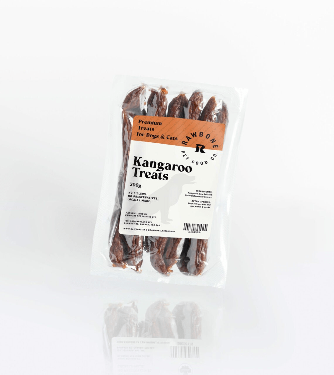 rawbone kangaroo treats 200 g     pure kangaroo treats for dogs and cats Product details 0