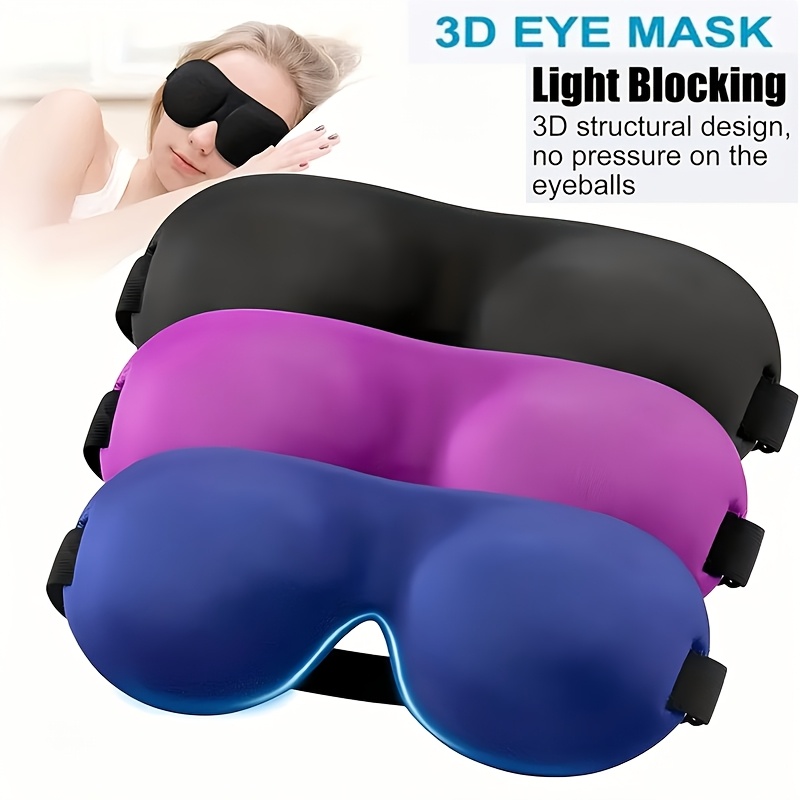 3d contoured eye cover no nose     mask for yoga rest travel