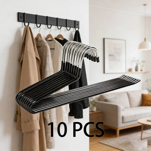 metal pants rack with black and white colors strong load bearing capacity and not deformed wardrobe for drying and storage 10pcs in total