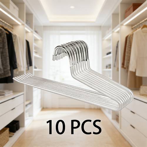stainless steel anti slip pants rack black and white options suitable for home wardrobe organization and hanging tool 10 pieces set