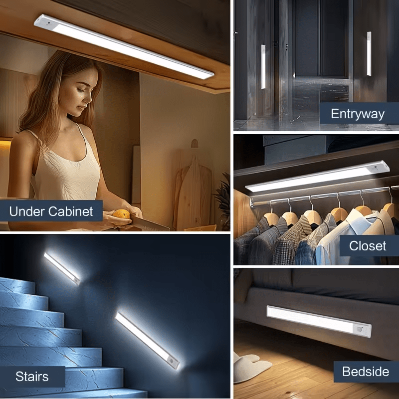 usb rechargeable led motion sensor light wireless three tone lighting warm white night light for kitchen closet hallway and stairs room night lighting computer backlight usb gadget usb light cabinet lights