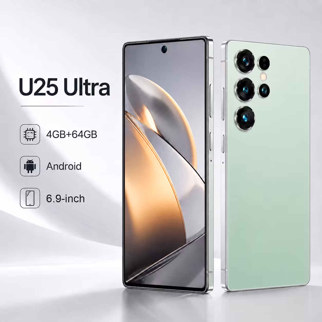 u25 ultra 2026 super new unlocked version smartphone 6 9 inch smartphone unlocked version 4gb 64gb expandable memory dual standby slot stylus and full set of additions best holiday gift work backup phone Product details 7