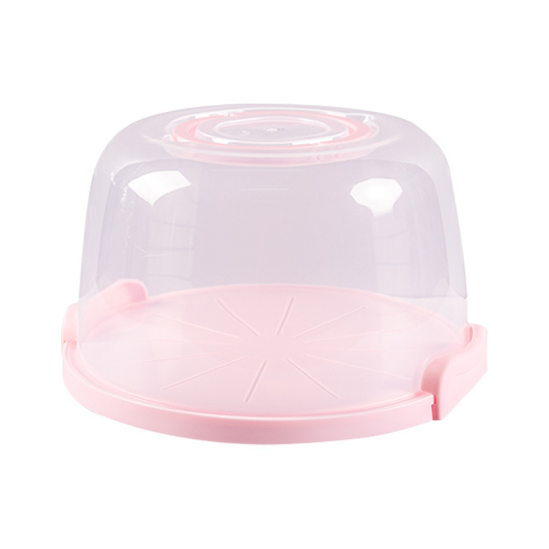 TEMU Porte-gâteau transparent de 8 pouces avec poignée, conteneur de rangement réutilisable en plastique avec couvercle pour gâteaux d'anniversaire,