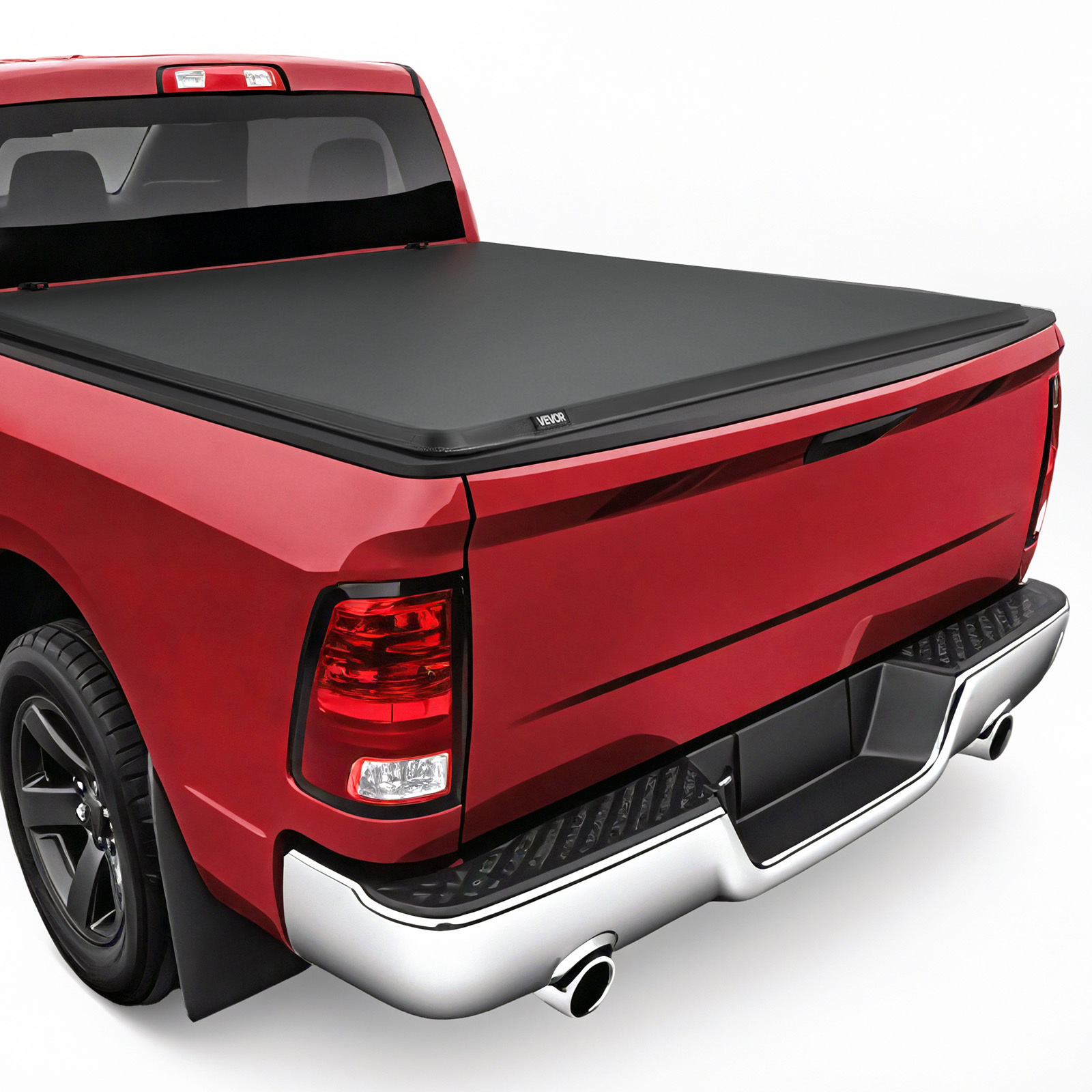 TEMU VEVOR Bâche de Caisse Souple Enroulable, Compatible avec Dodge 2019-2024, Ram 1500 2009-2018, Adaptée aux Caisses de 5,7 pi (5 pi 7 po/67 po) ,