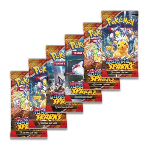 tcg surging spark single 1 art may each pack has 10 cards