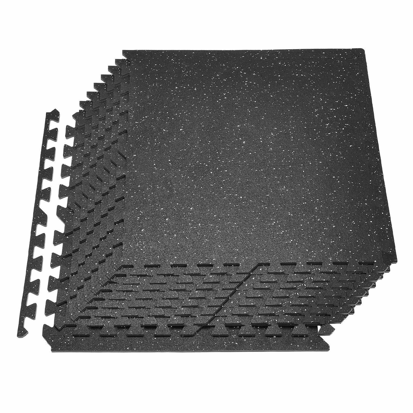 TEMU VEVOR Tapis d'exercice Puzzle, 12 tapis d'équipement de fitness, 24 x 24 x 0,4 po, ensemble de tapis en mousse EVA haute , dalles souples en