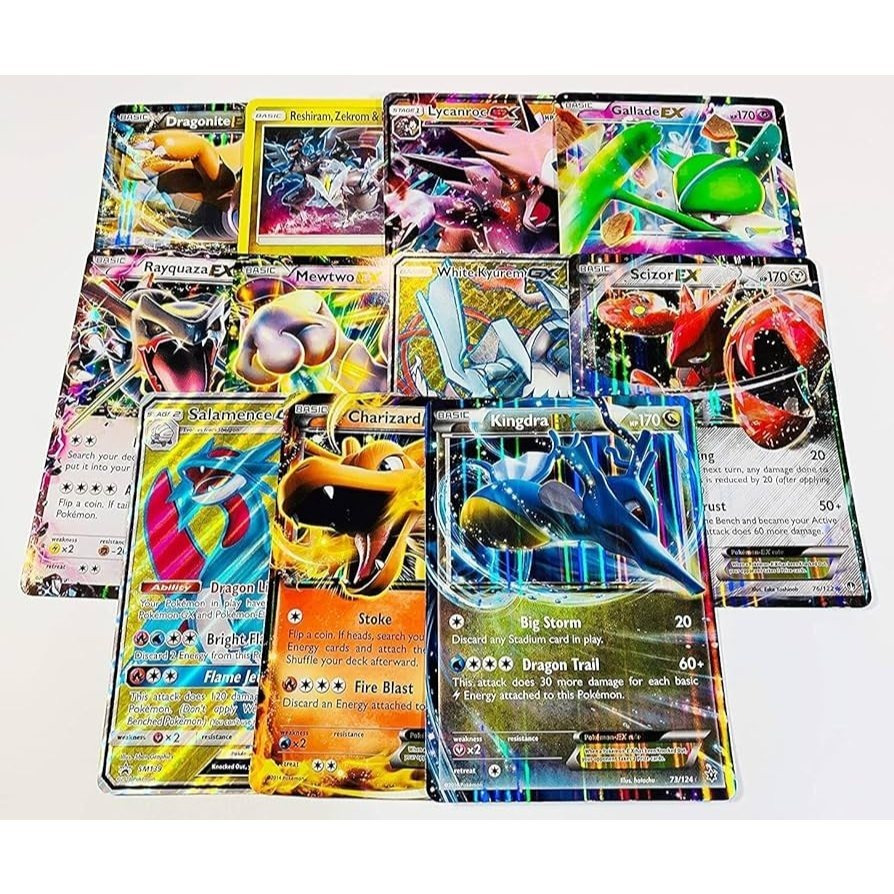 5 Pokemon Ultra Rare Card Lot - V, GX, EX, Assorted Variety - No Duplicates