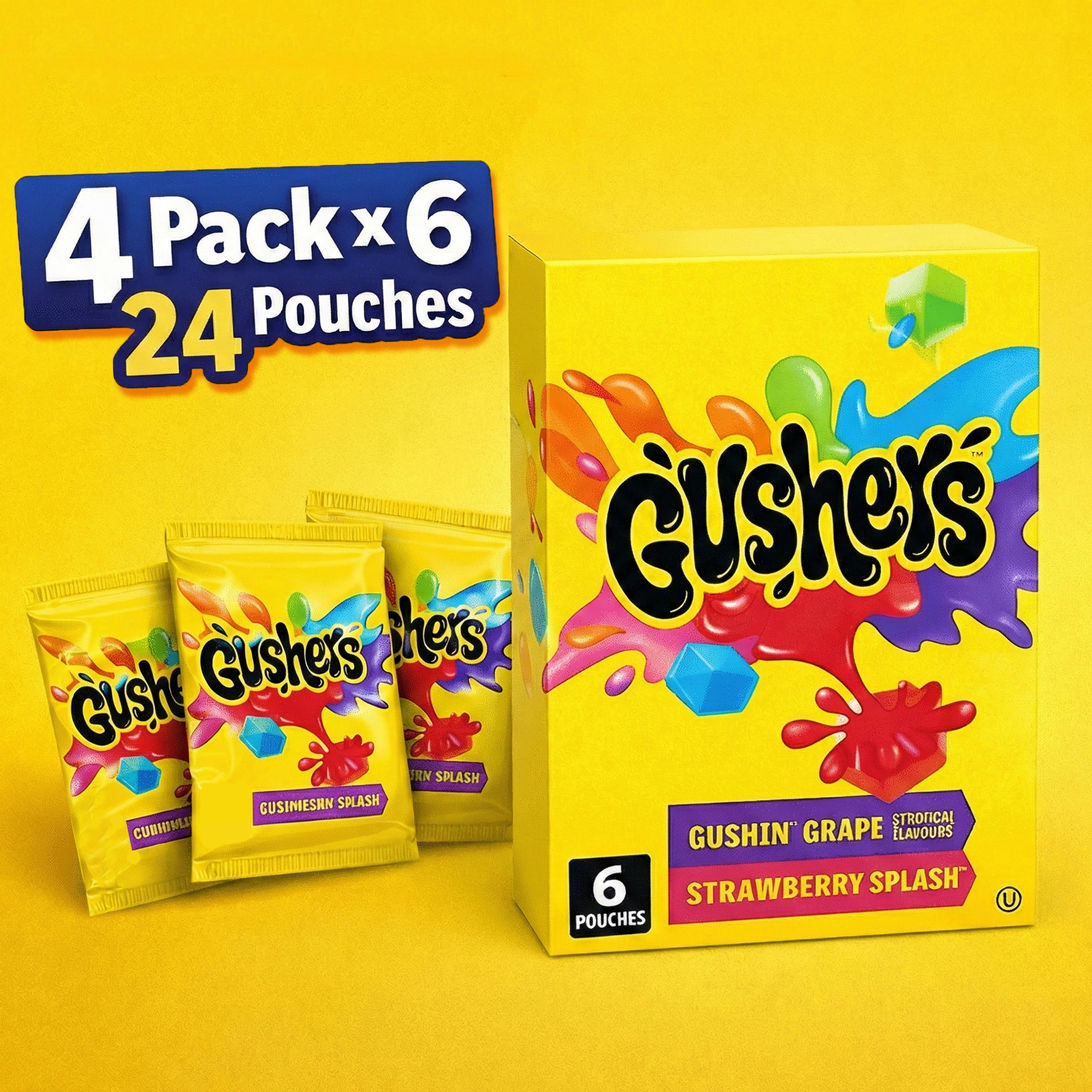 24 pouches     pack 138g each fruity liquid filled snacks for   lunch treats travel snacks family  