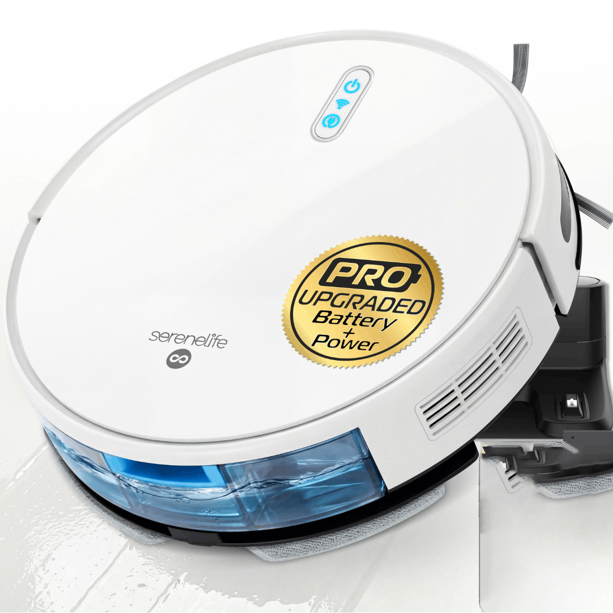 TEMU Robot Aspirateur et Laveur Combo , Édition Pro avec Batterie Améliorée, Aspiration et Réservoir d'Eau Interne, Système de Nettoyage Intelligent