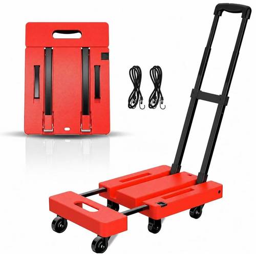 photo de l'article chariot pliable robuste - de charge de 500 lbs, à 6 roues pour les escaliers avec roulements à billes