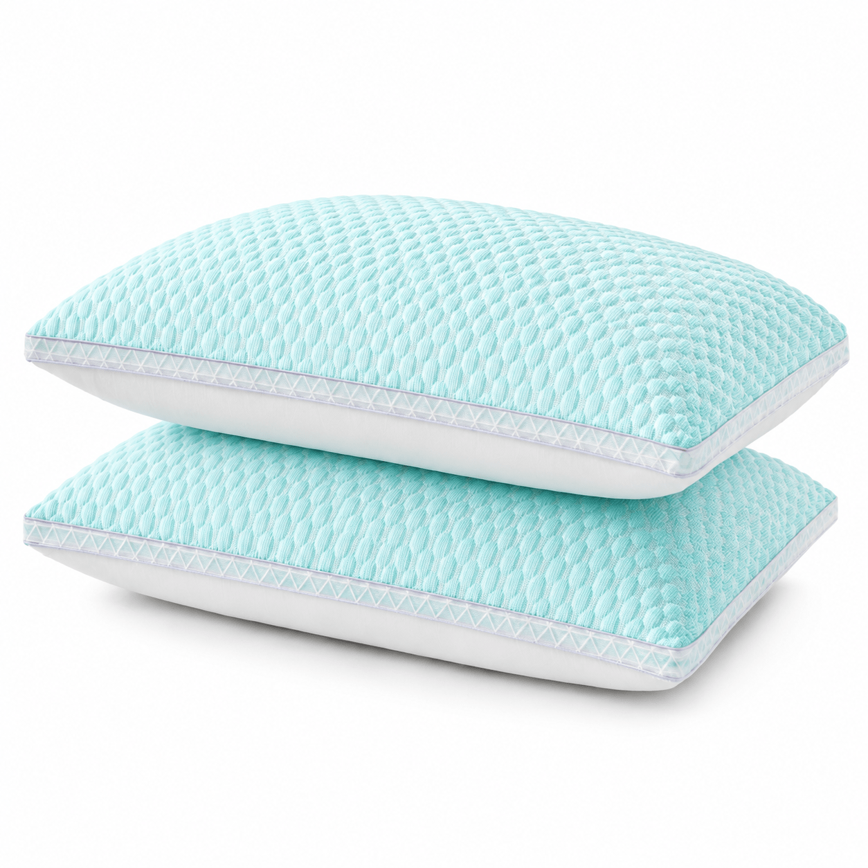 TEMU 2-pack Cooling Pillows For Sleeping, Breathable Bed Pillows For Hot Sleepers, Relax & Neck Support, For Home, Bedroom, Hotel - Gift, Christmas