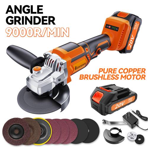 item picture cordless angle grinder high speed brushless motor suitable for metal wood and automotive repair ideal for grinding and polishing for professionals and hobbyists