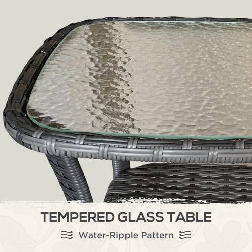 table with storage shelf wicker side table with glass top outdoor end table for garden porch backyard