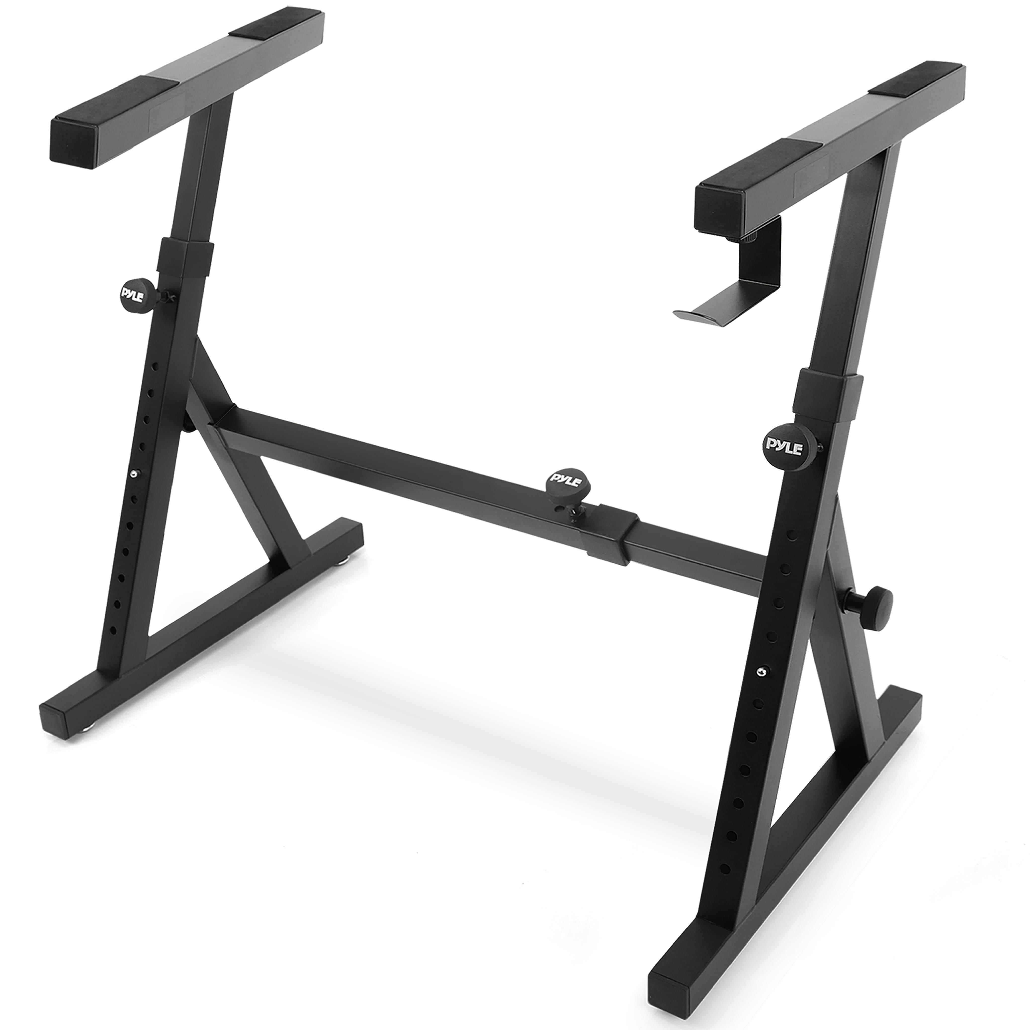 TEMU Support de clavier pliable robuste , Z renforcée et solide avec largeur et hauteur réglables, bras rembourrés en mousse, support de piano