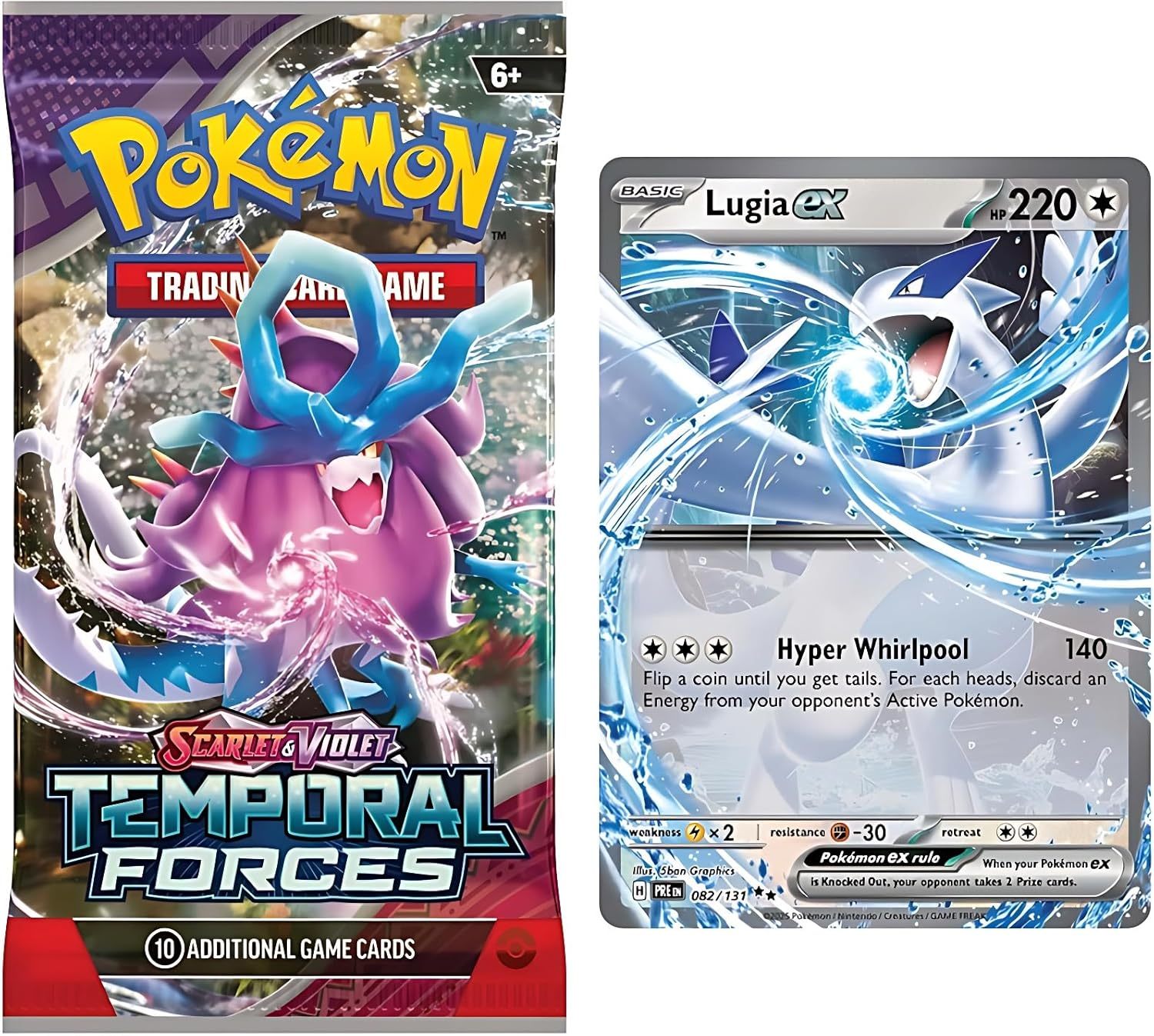 Pokémon TCG Booster Pack & Ultra Rare Card Bundle | Includes EX, V, VMAX, or VSTAR Cards | Perfect Pokemon Gift Bundle | 100% Authentic Pokémon Cards