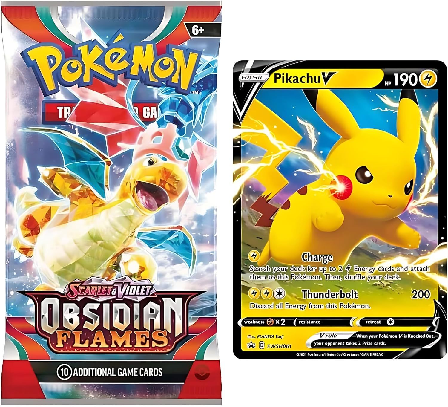Pokémon TCG Booster Pack & Ultra Rare Card Bundle | Includes EX, V, VMAX, or VSTAR Cards | Perfect Pokemon Gift Bundle | 100% Authentic Pokémon Cards