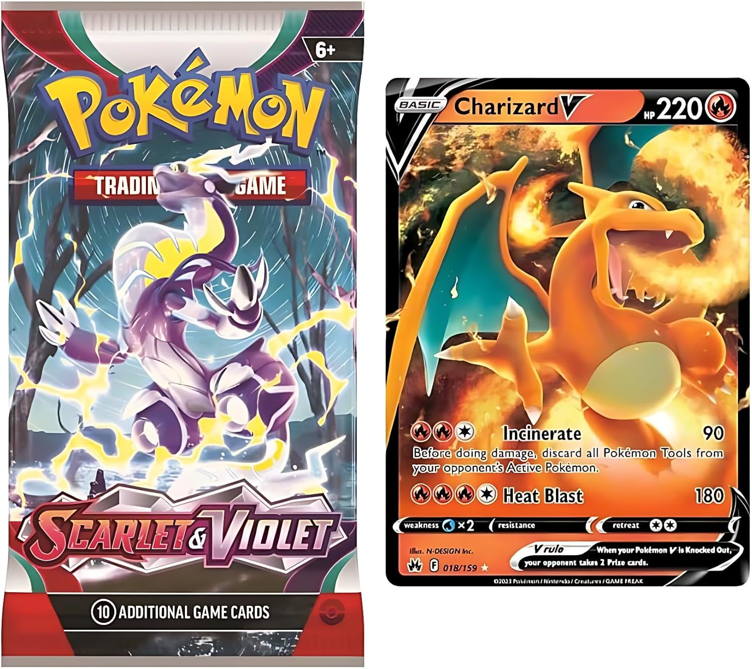 Pokémon TCG Booster Pack & Ultra Rare Card Bundle | Includes EX, V, VMAX, or VSTAR Cards | Perfect Pokemon Gift Bundle | 100% Authentic Pokémon Cards
