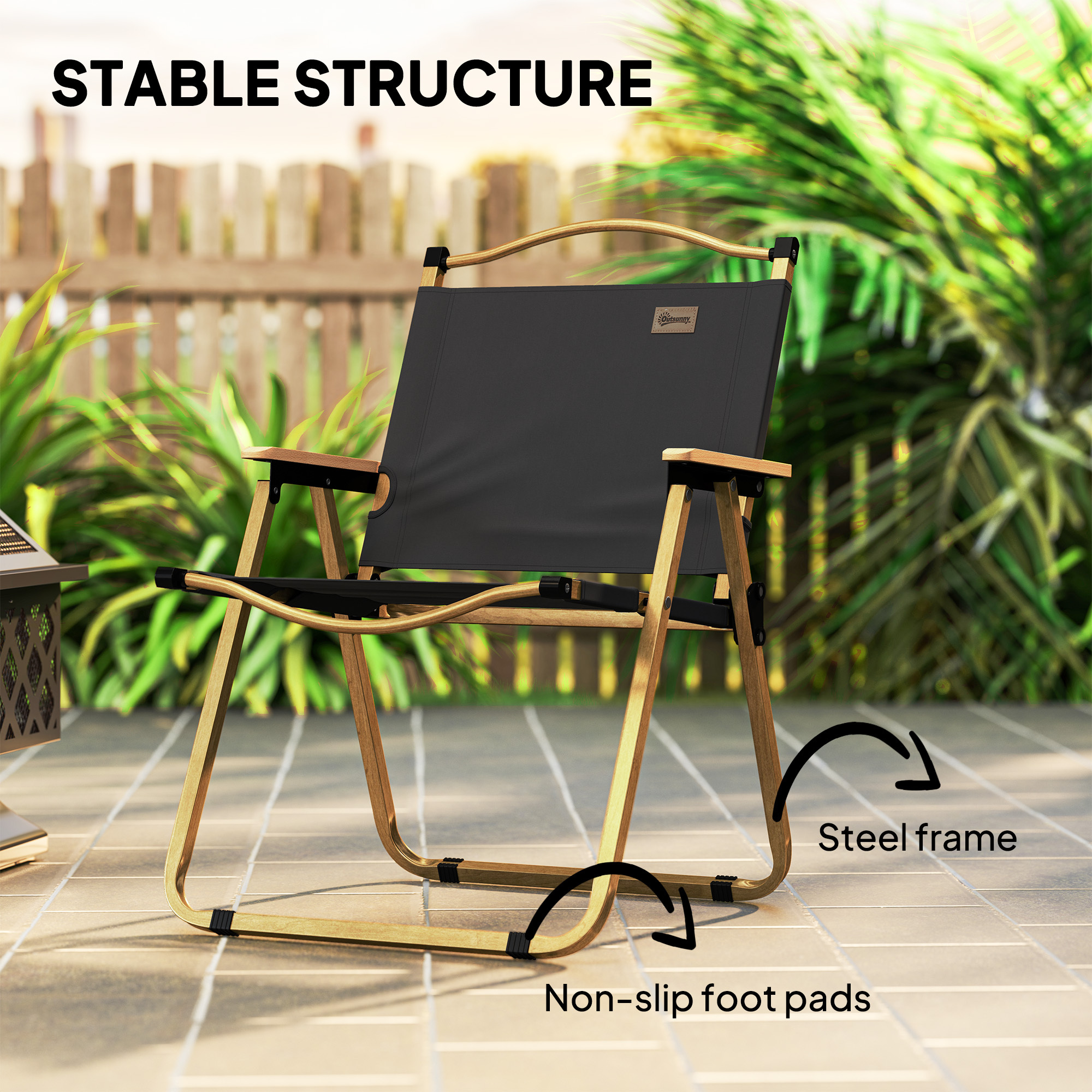camping chair lightweight folding chair portable armchair   for festivals fishing beach and hiking dark grey Product details 2