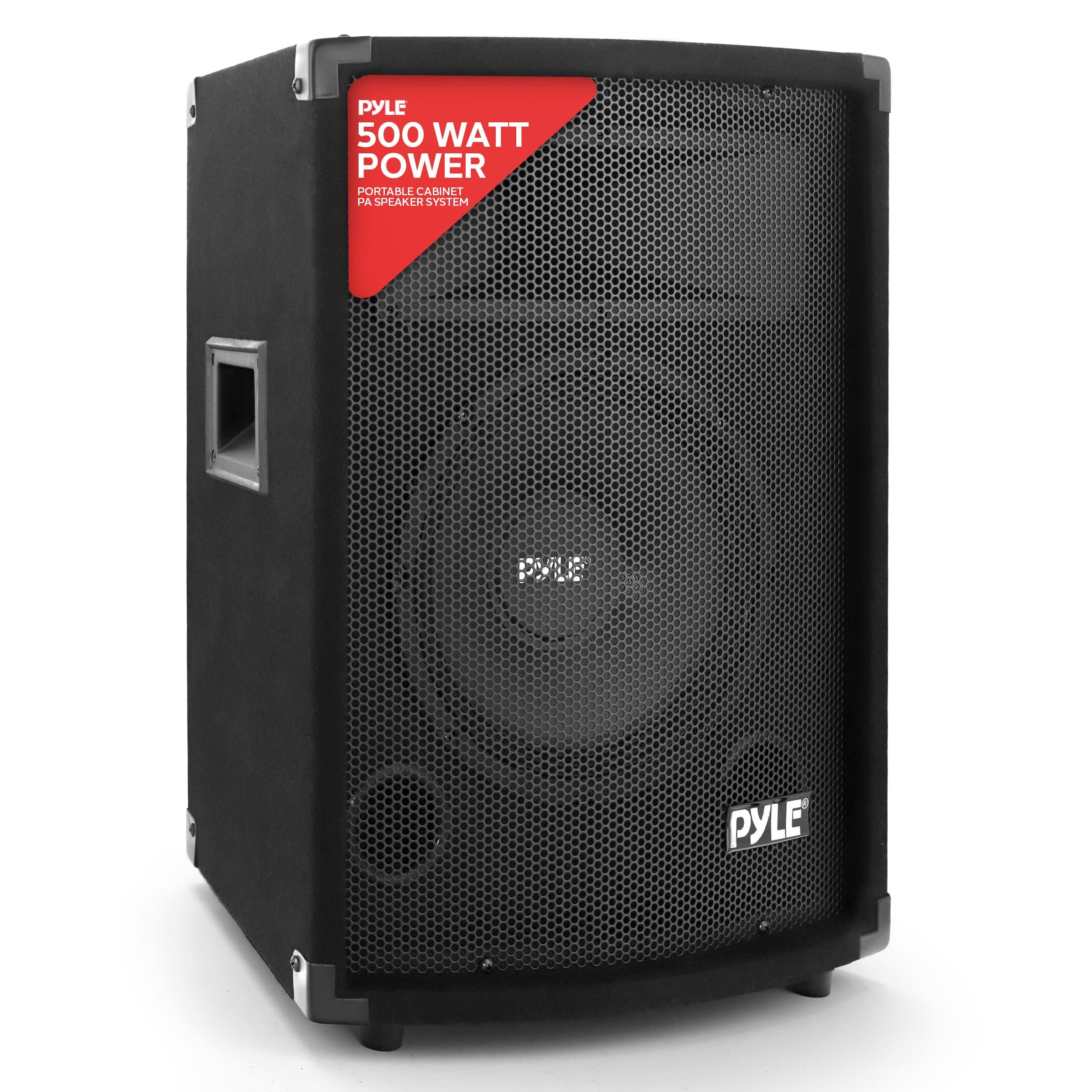TEMU Système de haut-parleurs PA passif en caisson, , système audio portable extérieur durable de 500 watts avec haut-parleur de grave 10", VC 1,5",