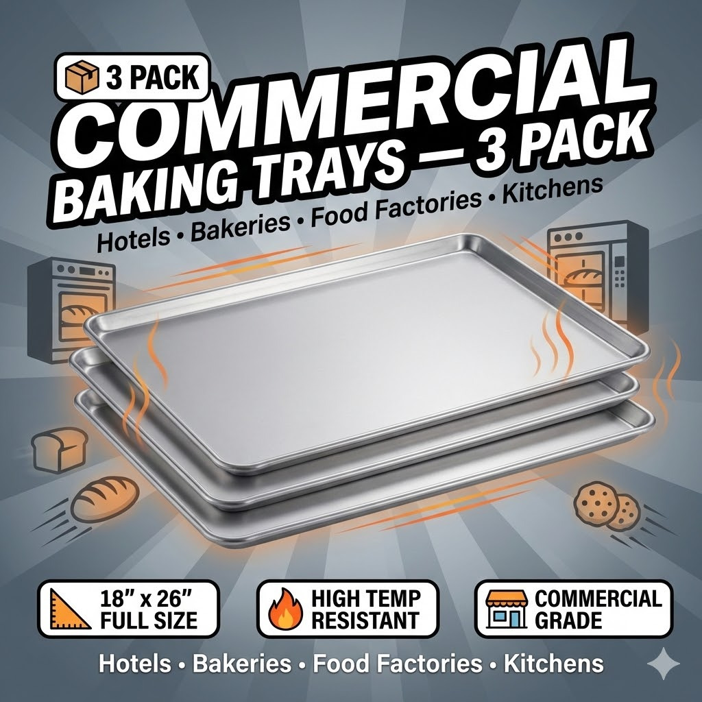 TEMU Plaque de cuisson en aluminium de taille pleine 18" x 26 pouces, grande plaque de cuisson, résistance à haute température, nettoyage facile,