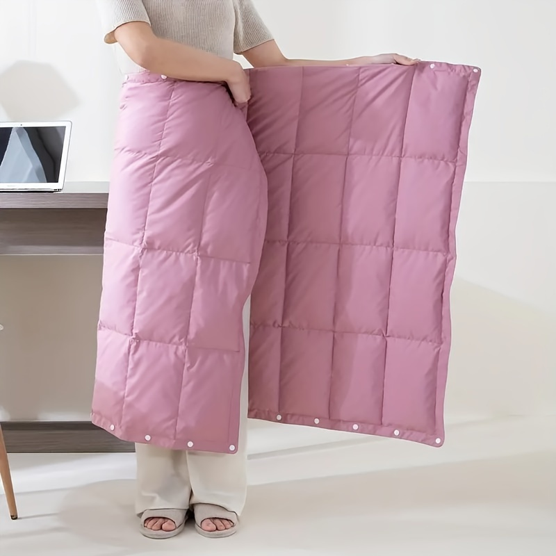 TEMU polyvalent 1 pièce en duvet de canard blanc 100 %, couverture de voyage légère, châle d'avion portable, couverture de de bureau, pour canapé et
