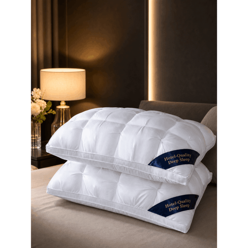 1pc 2pcs pillows heavyweight bed pillows with slow rebound neck support cooling pillows for side back and stomach sleepers non flattening plush