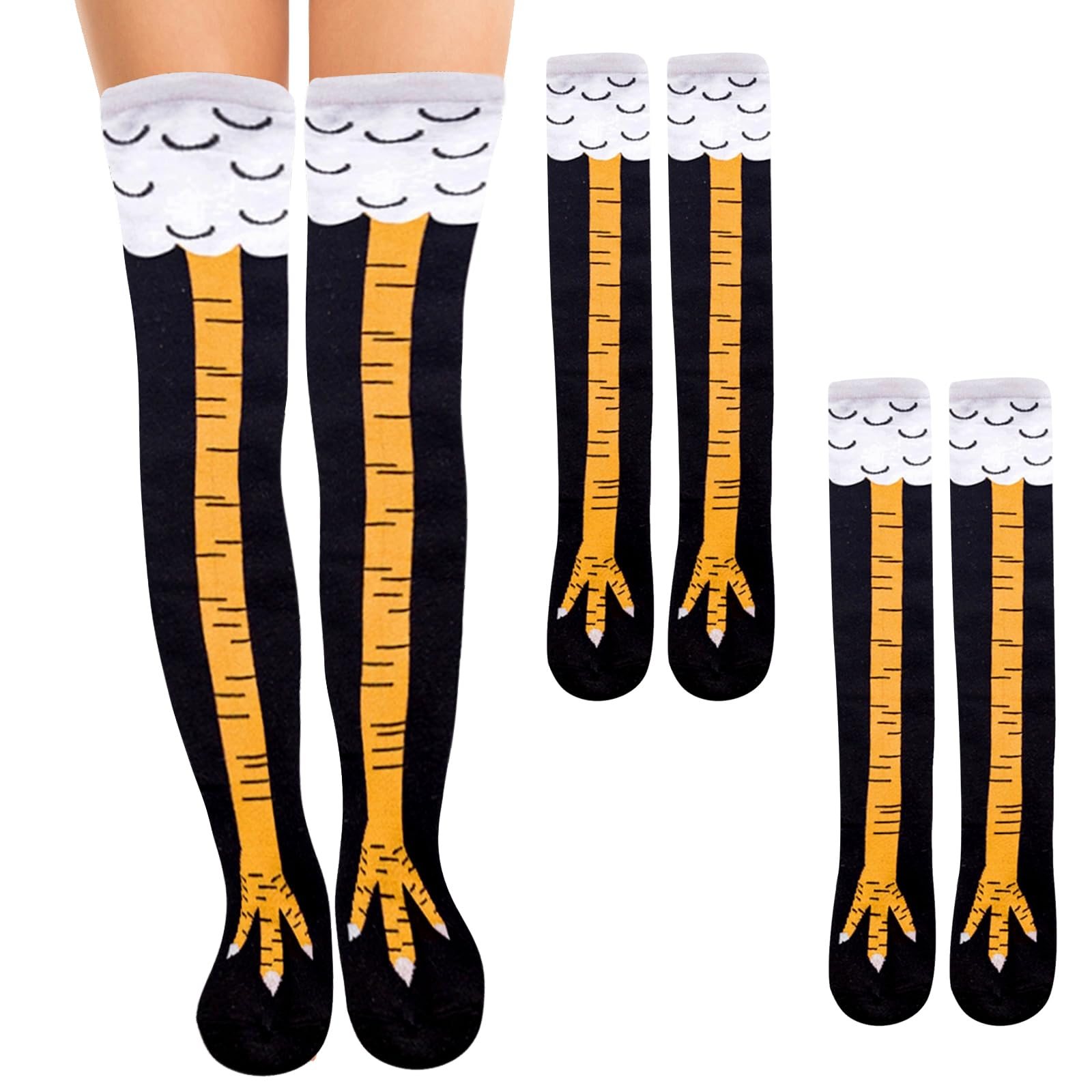 TEMU 2 Paires de Chaussettes Hautes Jambes de 21,6 pouces pour Femmes et Adolescentes