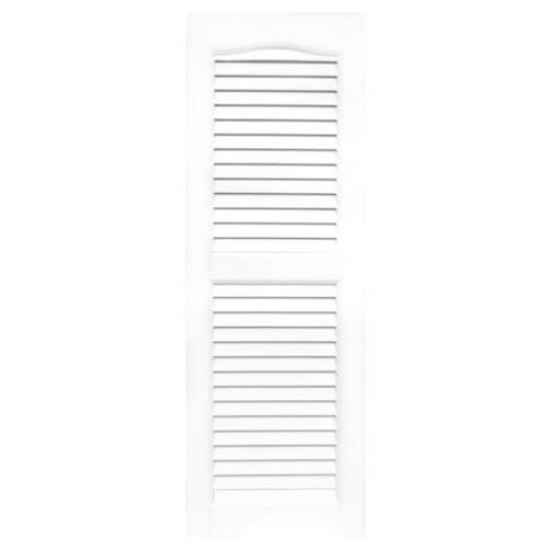 shutters louvered shutters standard louvered exterior vinyl window shutters white 1 pair 2pcs 14 w x 40 5 h