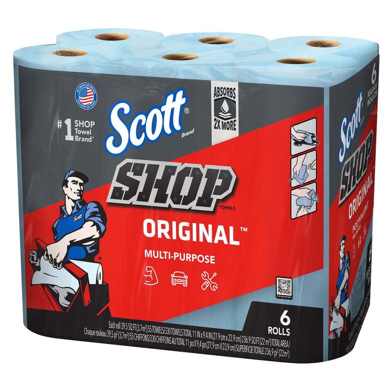 TEMU Rouleaux d'essuie-tout , Multi-usage, Bleu, Lot de 6