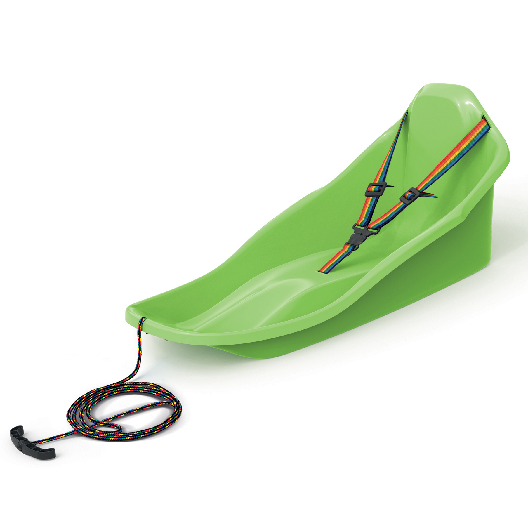 TEMU Traîneau de Neige pour Enfants - ExploRide Sled - Toboggan avec Corde à et Ceinture de Sécurité; Glissière d'Hiver en Plastique Extérieur pour