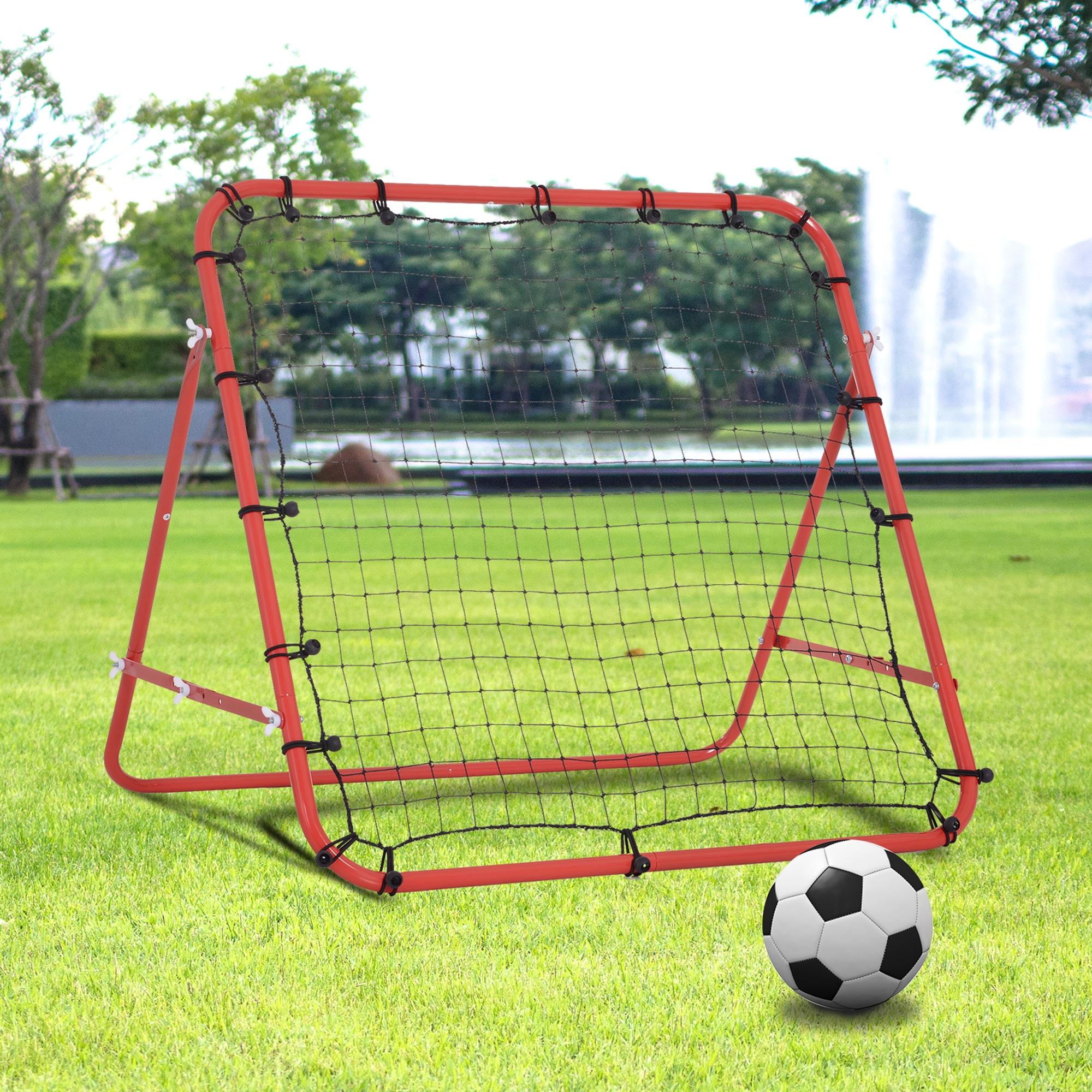 TEMU Filet de rebondisseur d'entraînement de football réglable, équipement d'entraînement de rebondisseur pour crosse, baseball, volley-ball, aide