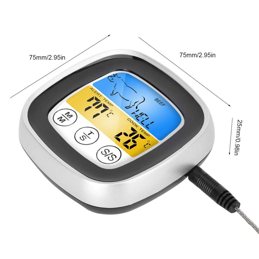 TEMU Meat Thermometer Digital Food Screen Temperature Tester
