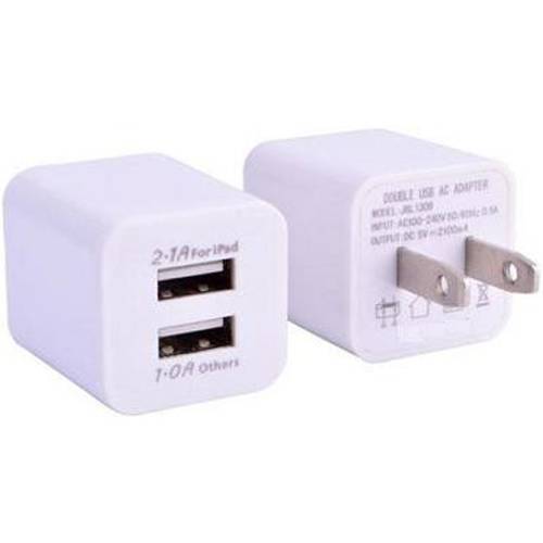 2 port usb wall charger for iphone ipad