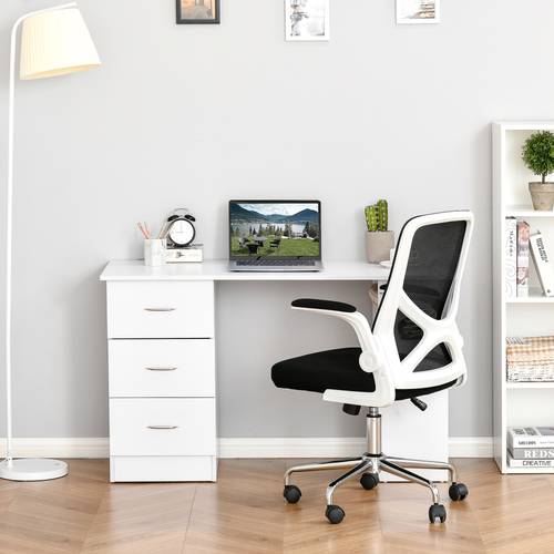 computer desk w 3 shelf 3 drawers