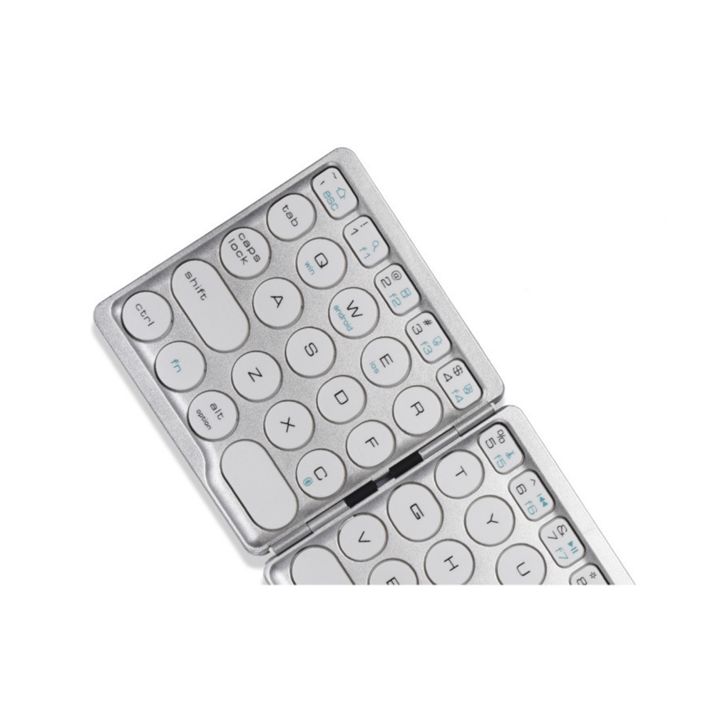 Clavier sans fil avec touchpad, 3 plis, portable, rechargeable, Bluetooth