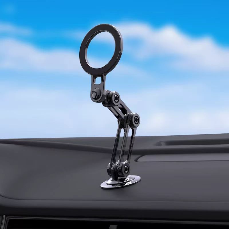 TEMU Car Dashboard Phone Holder, Multi Position Installation, Adjustable Horizontal Installation With Strong Magnetic , Aluminum Alloy Material, Can