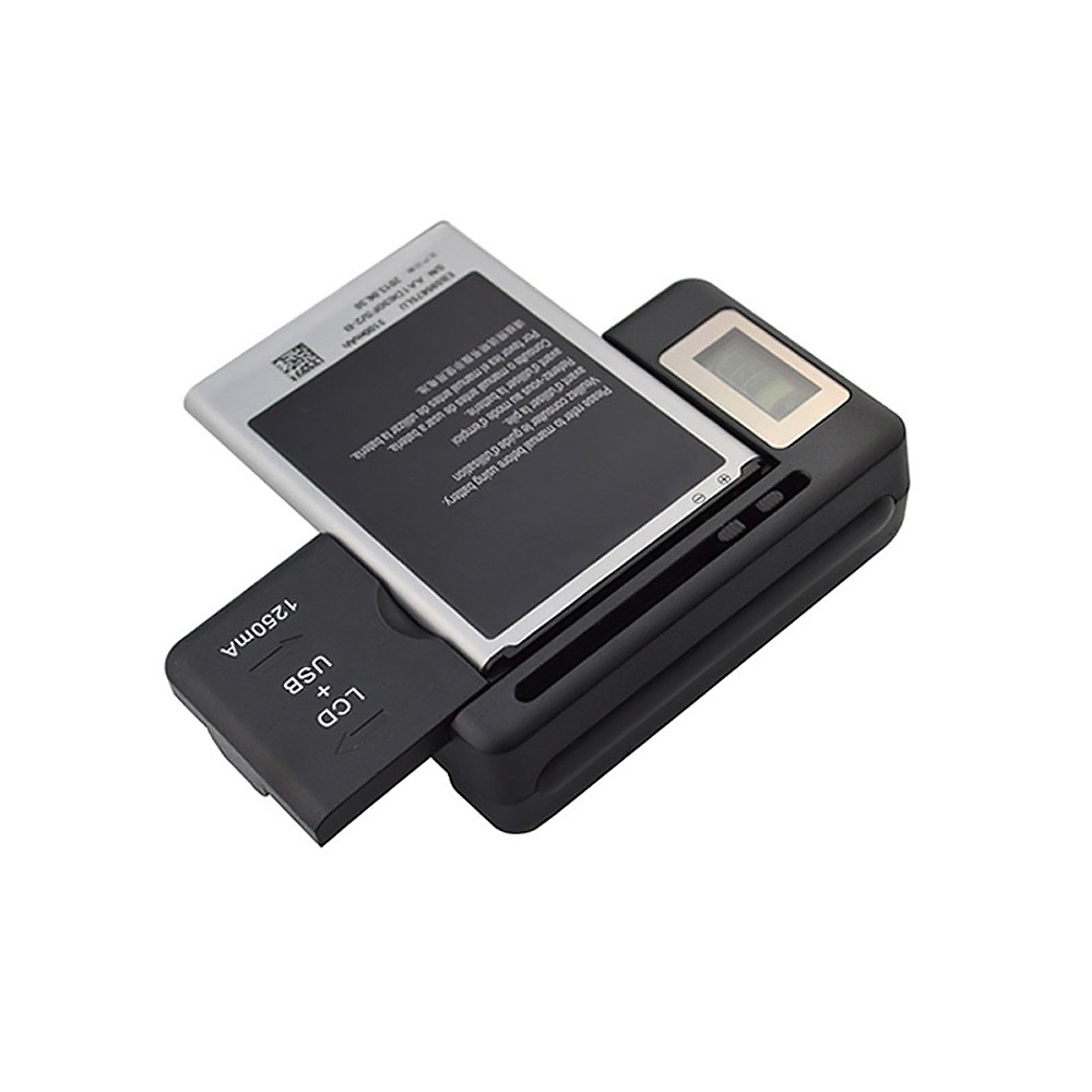 TEMU Universal Battery Charger W/ Usb Ac Charging Port For Cell Phone Camera Battery