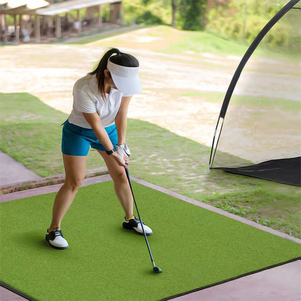 TEMU Tapis de Golf en Gazon Synthétique pour Entraînement Intérieur et Extérieur 3x4 Pieds - Amusement dans le Jardin