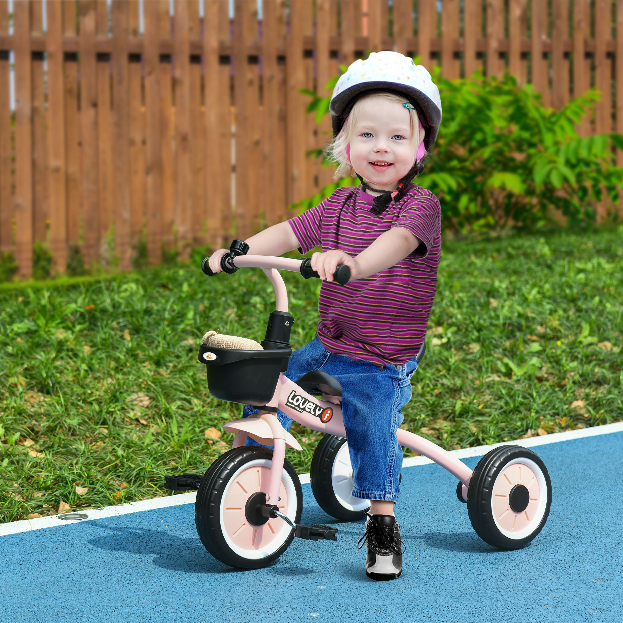 TEMU Tricycle For Kids 2-5 Years, Toddler Bike, Pink