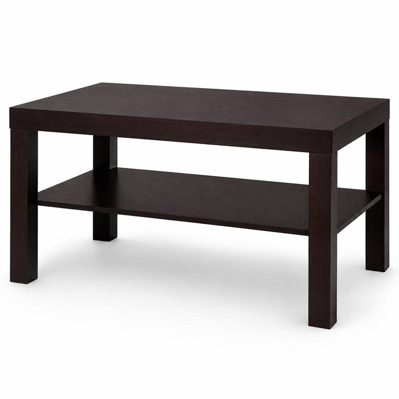 TEMU Table basse IKEA LACK, 90x55 cm (35 3/8x21 5/8 ") - Noir Marron