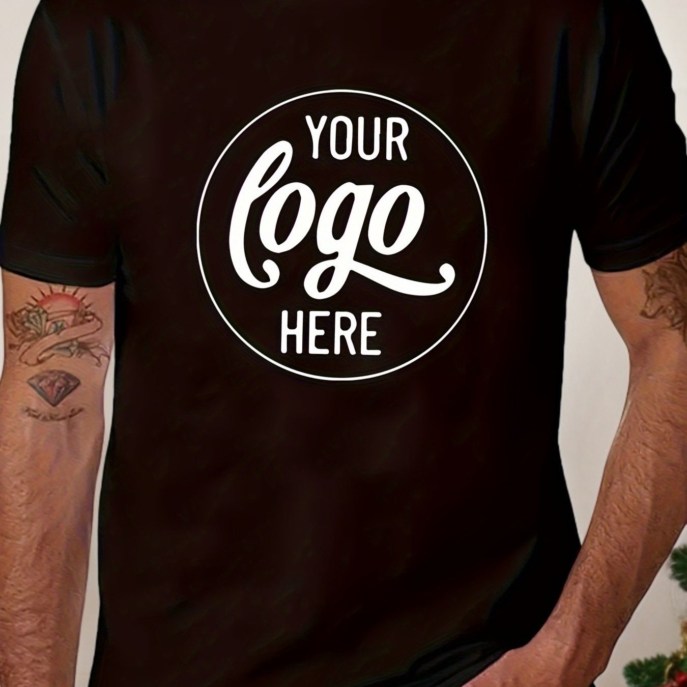 TEMU T-shirt personnalisé, manches courtes tendance, personnalisé pour le branding, tissu confortable, idéal pour les événements corporatifs,