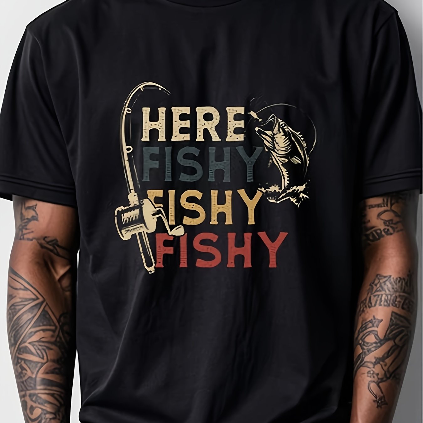 TEMU T-shirt de pêche amusant " ", , graphique de pêcheur