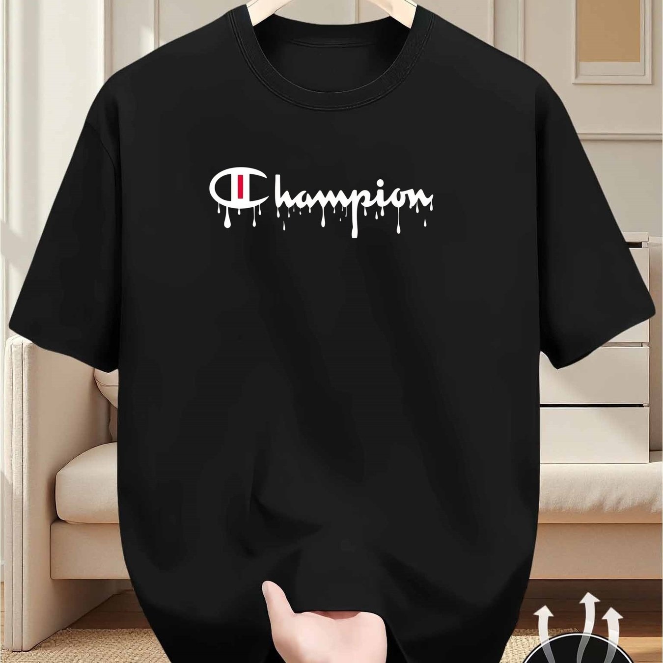 TEMU T-shirt d'été cool pour homme, style streetwear, imprimé, manches courtes décontractées, plusieurs couleurs disponibles, polyester, haut.