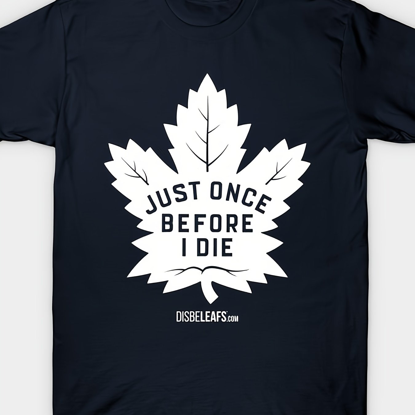 TEMU Casual Statement T-shirt ( Leaf Design) – Navy Blue Short-sleeve Crew Neck Style, Wear, Trendy Essential, Relaxed Fit | Unique Graphic T-shirt |