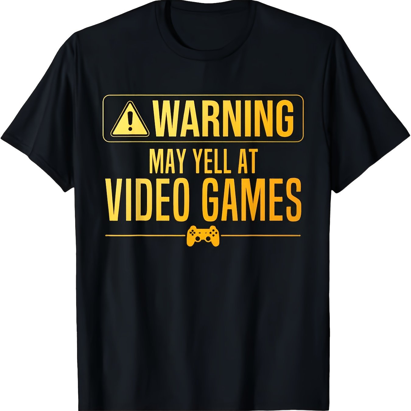 TEMU T-shirt pour hommes, motif jeu vidéo amusant, nerd de jeu, , cadeaux de Noël pour adolescents, garçons, hommes, famille, T-shirt YYQ à col rond