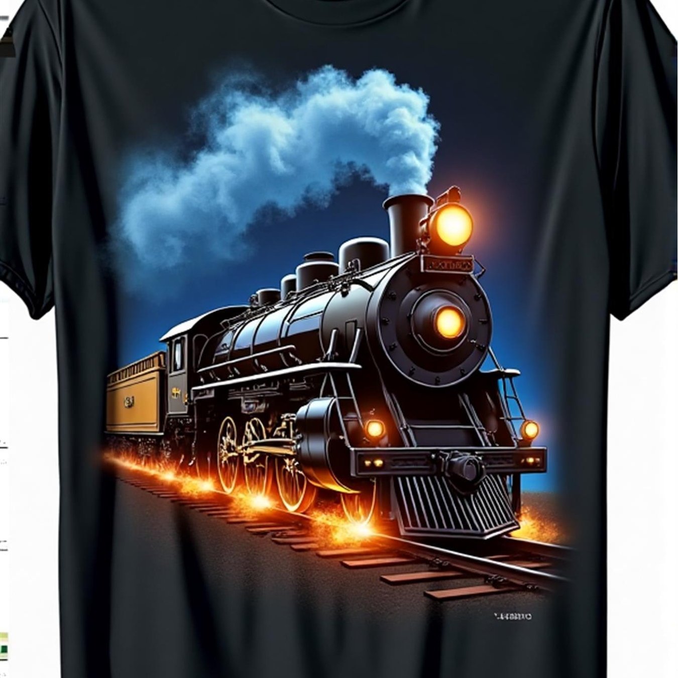 TEMU T-shirt Homme Vintage Train à Vapeur Doux Respirant Rétro Locomotive Adapté aux Passionnés de de Fer Cadeaux de Père Vêtement Décontracté
