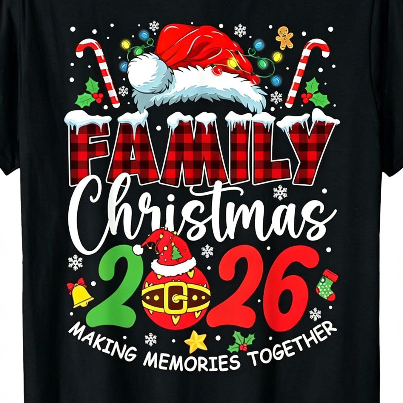 TEMU Ensemble de Noël , T-shirts Elf Amusants, T-shirts de Saisonnière, Vêtements de Fête de Noël, Design Rétro, Hauts à Manches Courtes, T-shirts à