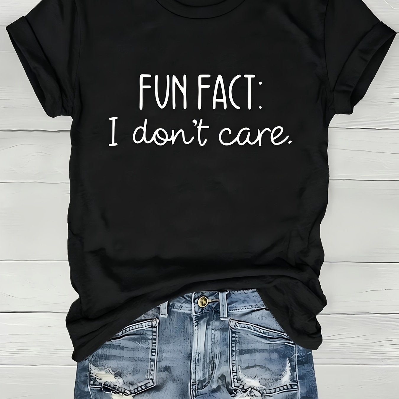 TEMU T-shirt à amusante, Vêtement décontracté et confortable, T-shirt cool effort pour un style de tous
