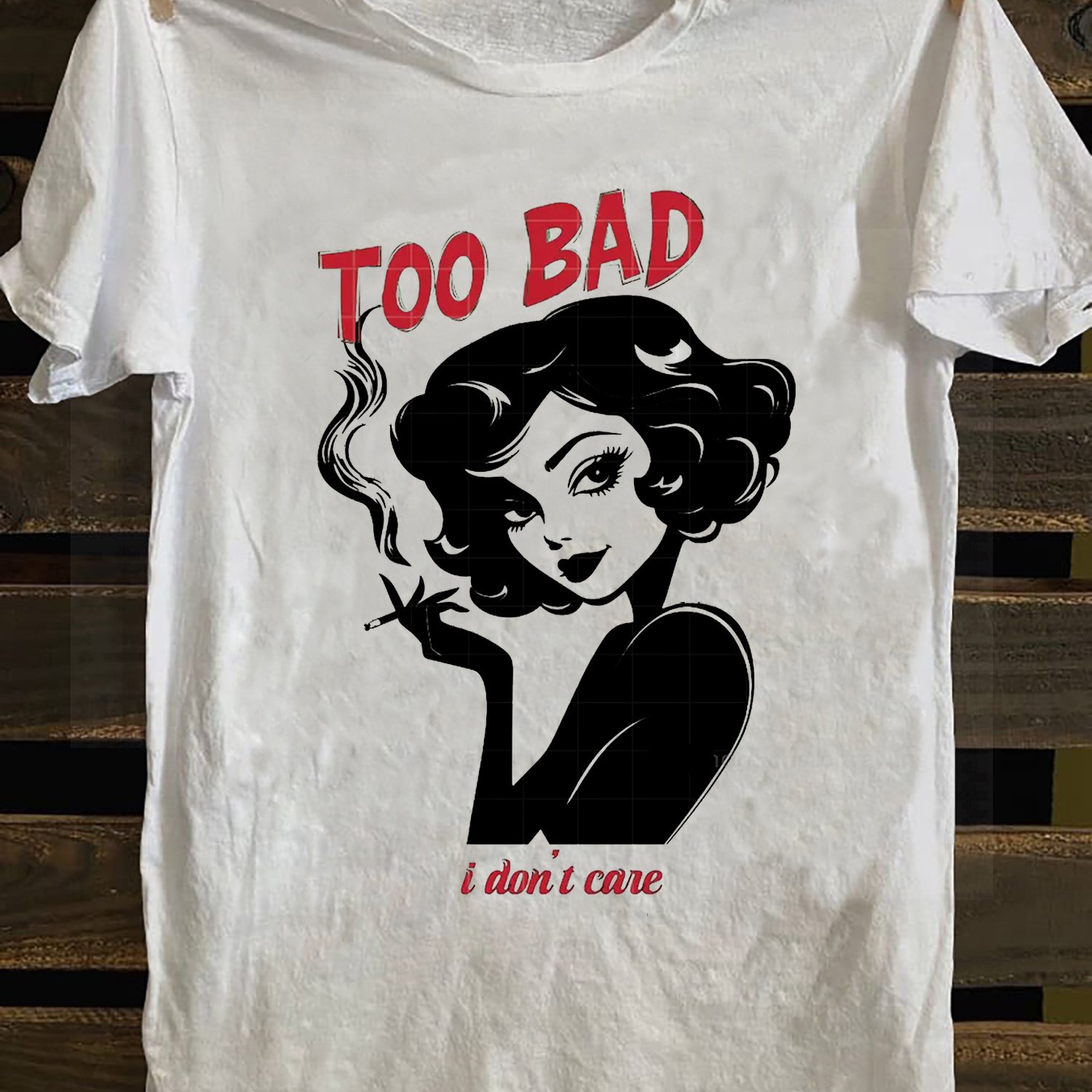 TEMU T-shirt unisexe Esprit (Femme d'inspiration vintage avec attitude) – Style d'été blanc à manches courtes et col rond, décontracté, coupe